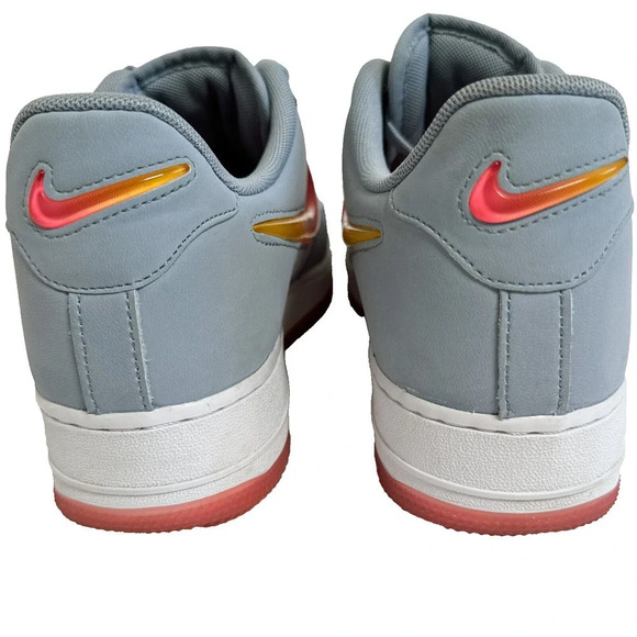 NIKE AIR FORCE 1 07 PREMIUM 2 OBSIDIAN MIST BLUE-HOT PUNCH US 9.5 AT4143-400 - Picture 6 of 11